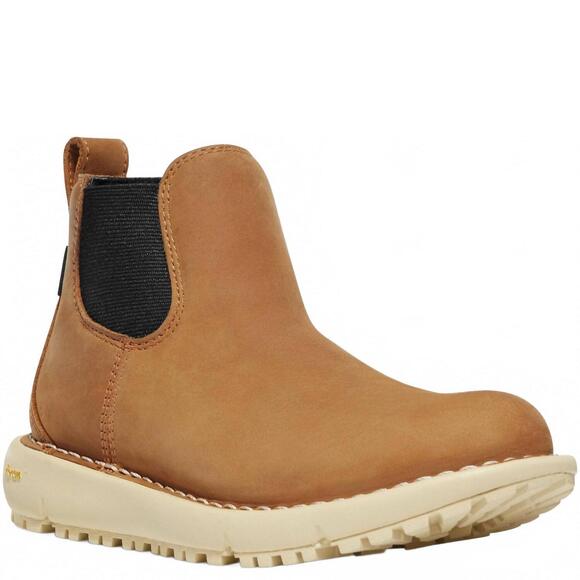 NEW DANNER women's tramline chelsea 917 gtx boots in roasted pecan